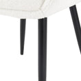 Load image into Gallery viewer, Boucle – teddy Sherpa Fabric Bliss Armrest Dining Chair Ensemble