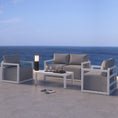 Load image into Gallery viewer, Alfresco Serenity Outdoor Lounge Set – Charcoal Grey