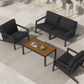 Load image into Gallery viewer, Aidan Garden Furniture Set in Slate Grey — 5 pieces