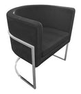 Load image into Gallery viewer, Armchair Lounge Upholstered Accent Chair Couch Seat Sofa Bedroom Seater Tub Dining Black with Silver