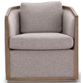 Load image into Gallery viewer, Moonlight Pine Fabric Club Armchair Executive Sofa Tub Chair - Steel