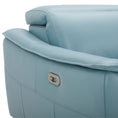 Load image into Gallery viewer, Inala 2 Seater Genuine Leather Sofa Lounge Electric Powered Recliner RHF Chaise Blue