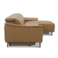Load image into Gallery viewer, Inala 2 Seater Genuine Leather Sofa Lounge Electric Powered Recliner RHF Chaise Latte