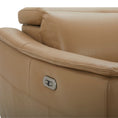 Load image into Gallery viewer, Inala 2 Seater Genuine Leather Sofa Lounge Electric Powered Recliner RHF Chaise Latte