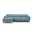 Load image into Gallery viewer, Inala 2 Seater Genuine Leather Sofa Lounge Electric Powered Recliner LHF Chaise Blue