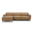 Load image into Gallery viewer, Inala 2 Seater Genuine Leather Sofa Lounge Electric Powered Recliner LHF Chaise Latte