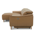 Load image into Gallery viewer, Inala 2 Seater Genuine Leather Sofa Lounge Electric Powered Recliner LHF Chaise Latte