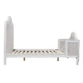 Load image into Gallery viewer, Alice Queen Size Bed Frame Rattan Timber Wood Mattress Base Distressed White