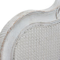 Load image into Gallery viewer, Alice Queen Size Bed Frame Rattan Timber Wood Mattress Base Distressed White