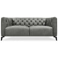 Load image into Gallery viewer, Luxe Genuine Forli Leather Sofa 2.5 Seater Upholstered Lounge Couch - Dark Grey