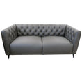Load image into Gallery viewer, Luxe Genuine Forli Leather Sofa 2.5 Seater Upholstered Lounge Couch - Dark Grey