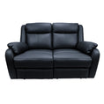 Load image into Gallery viewer, Bella 2 Seater Electric Recliner Genuine Leather Upholstered Lounge - Black