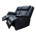 Load image into Gallery viewer, Bella 2 Seater Electric Recliner Genuine Leather Upholstered Lounge - Black