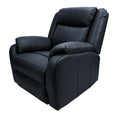Load image into Gallery viewer, Bella 1 Seater Electric Recliner Genuine Leather Upholstered Lounge - Black