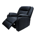 Load image into Gallery viewer, Bella 1 Seater Electric Recliner Genuine Leather Upholstered Lounge - Black