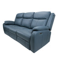 Load image into Gallery viewer, Bella 3 Seater Electric Recliner Genuine Leather Upholstered Lounge - Blue
