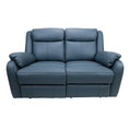 Load image into Gallery viewer, Bella 2 Seater Electric Recliner Genuine Leather Upholstered Lounge - Blue