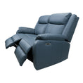 Load image into Gallery viewer, Bella 2 Seater Electric Recliner Genuine Leather Upholstered Lounge - Blue