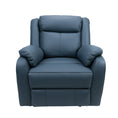 Load image into Gallery viewer, Bella 1 Seater Electric Recliner Genuine Leather Upholstered Lounge - Blue