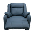 Load image into Gallery viewer, Bella 1 Seater Electric Recliner Genuine Leather Upholstered Lounge - Blue