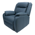 Load image into Gallery viewer, Bella 1 Seater Electric Recliner Genuine Leather Upholstered Lounge - Blue