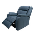Load image into Gallery viewer, Bella 1 Seater Electric Recliner Genuine Leather Upholstered Lounge - Blue