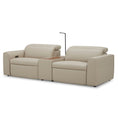 Load image into Gallery viewer, Hallie 2 Seater Genuine Leather Sofa Lounge Electric Powered Recliner Beige