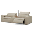 Load image into Gallery viewer, Hallie 2 Seater Genuine Leather Sofa Lounge Electric Powered Recliner Beige