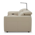 Load image into Gallery viewer, Hallie 2 Seater Genuine Leather Sofa Lounge Electric Powered Recliner Beige