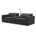 Load image into Gallery viewer, Hallie 2 Seater Genuine Leather Sofa Lounge Electric Powered Recliner Graphite