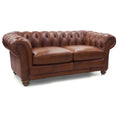 Load image into Gallery viewer, Sonny 2.5 Seater Genuine Leather Sofa Chestfield Lounge Couch - Butterscotch