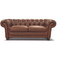 Load image into Gallery viewer, Sonny 2.5 Seater Genuine Leather Sofa Chestfield Lounge Couch - Butterscotch