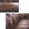 Load image into Gallery viewer, Sonny 2.5 Seater Genuine Leather Sofa Chestfield Lounge Couch - Butterscotch
