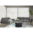 Load image into Gallery viewer, Downy Genuine Leather Sofa 2 Seater Upholstered Lounge Couch - Gunmetal