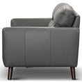 Load image into Gallery viewer, Downy Genuine Leather Sofa 2 Seater Upholstered Lounge Couch - Gunmetal