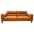 Load image into Gallery viewer, Downy Genuine Leather Sofa 3 Seater Upholstered Lounge Couch - Tangerine