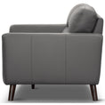 Load image into Gallery viewer, Downy Genuine Leather Sofa 3 Seater Upholstered Lounge Couch - Gunmetal