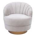 Load image into Gallery viewer, Bronte Fabric Swivel Occasional Chair Lounge Seat Cream