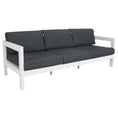 Load image into Gallery viewer, Outie 4pc Set 1+2+3 Seater Outdoor Sofa Lounge Coffee Table Aluminium White