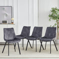 Load image into Gallery viewer, Sloane Fabric Dining Chairs (Set of 4) - Grey