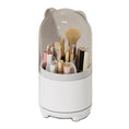 Load image into Gallery viewer, 360° Rotating Makeup Brush Bucket Transparent Dust-proof Cosmetic Storage Box(White)