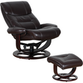 Load image into Gallery viewer, Julio Faux Leather Premium Reclining Lounge Arm Chair w/ Ottoman Swivel Sofa