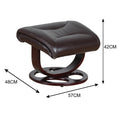 Load image into Gallery viewer, Julio Faux Leather Premium Reclining Lounge Arm Chair w/ Ottoman Swivel Sofa