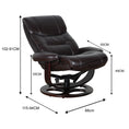 Load image into Gallery viewer, Julio Faux Leather Premium Reclining Lounge Arm Chair w/ Ottoman Swivel Sofa