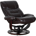 Load image into Gallery viewer, Julio Faux Leather Premium Reclining Lounge Arm Chair w/ Ottoman Swivel Sofa