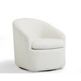 Load image into Gallery viewer, Carrie White Boucle Swivel Chair