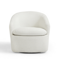 Load image into Gallery viewer, Carrie White Boucle Swivel Chair