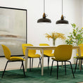 Load image into Gallery viewer, Meryll Yellow Curvy Beetle Dining Chair Set of 2
