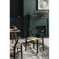 Load image into Gallery viewer, 2X Hans Wenger Wishbone Dining Chair Replica Black