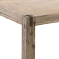 Load image into Gallery viewer, Dining Table with Solid Acacia Medium Size Wooden Base in Oak Colour